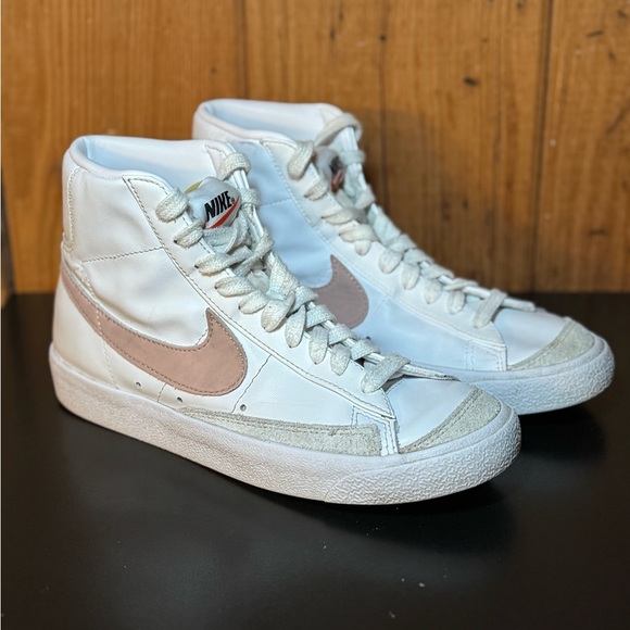 Nike Shoes - Nike Blazer Mid ’77 Vintage White Pink Women’s 6.5